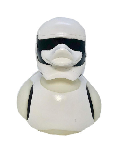 Pato de Goma Guerrero Espacial Blanco DITW 9.5x10.2 cm