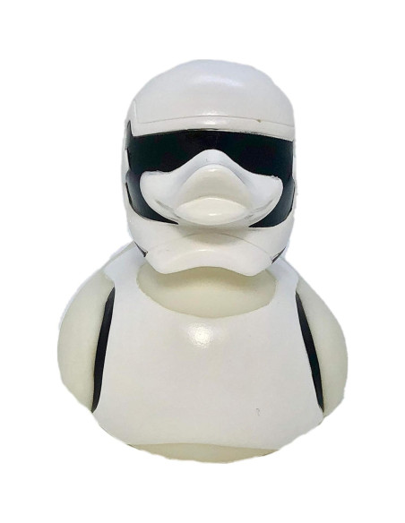 Pato de Goma Guerrero Espacial Blanco DITW 9.5x10.2 cm