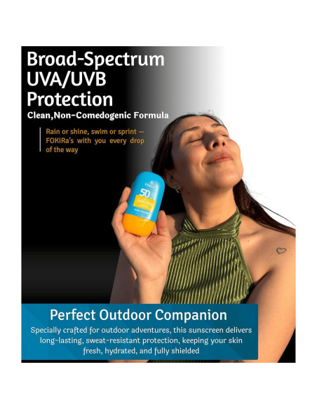 Loción Solar FOKiRa SPF 50+ Piel Sensible 80 Min Resistente