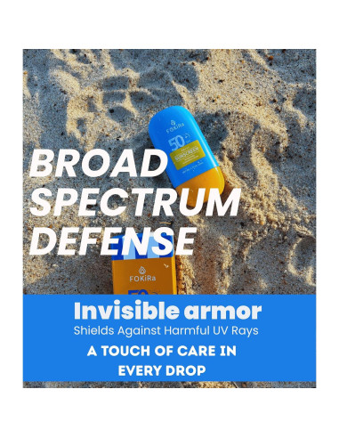 Loción Solar FOKiRa SPF 50+ Piel Sensible 80 Min Resistente