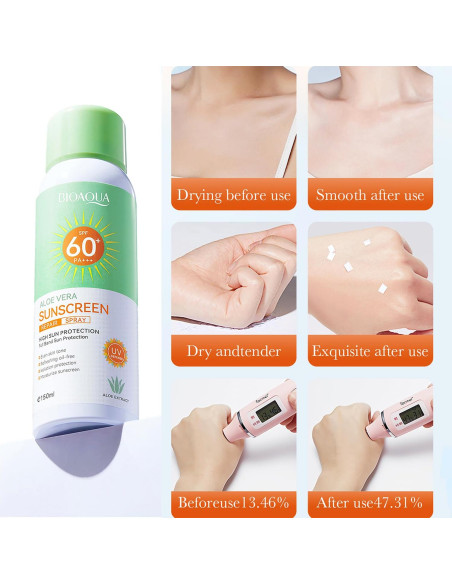 BIOAQUA Spray Solar Aloe Vera SPF60 PA+++ 150ml Hidratante BIOAQUA Spray Solar Aloe Vera SPF60 PA+++ 150ml Hidratante