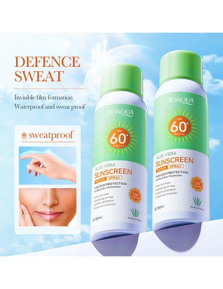 BIOAQUA Spray Solar Aloe Vera SPF60 PA+++ 150ml Hidratante BIOAQUA Spray Solar Aloe Vera SPF60 PA+++ 150ml Hidratante