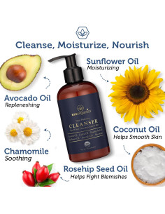 Limpiador Facial Orgánico para Hombres Era Organics 272g 2