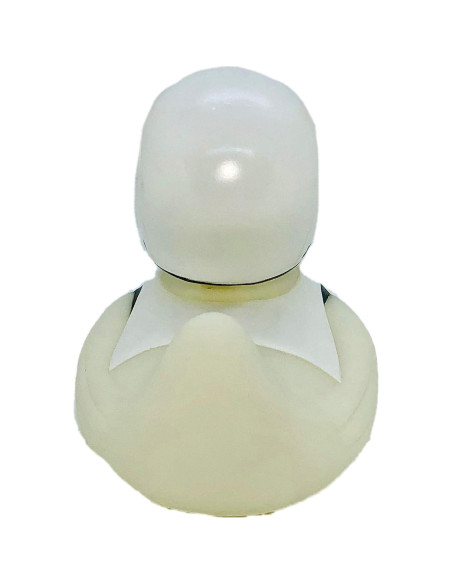 Pato de Goma Guerrero Espacial Blanco DITW 9.5x10.2 cm
