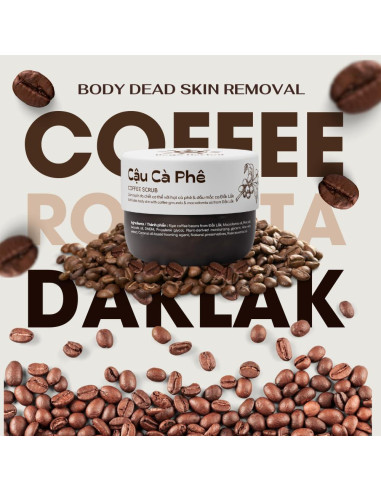 Exfoliante Corporal de Café Dak Lak 260 ml - Hidratante Natural