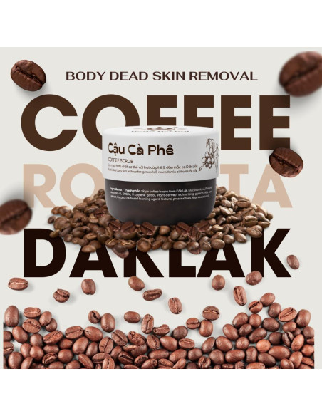Exfoliante Corporal de Café Dak Lak 260 ml - Hidratante Natural
