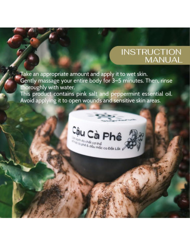 Exfoliante Corporal de Café Dak Lak 260 ml - Hidratante Natural