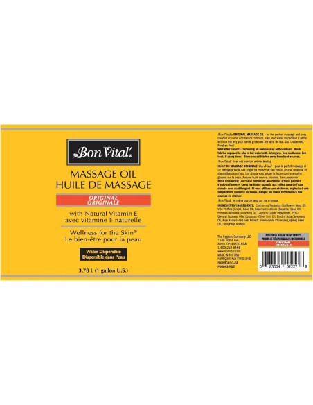 Aceite de Masaje Bon Vital Original 3.4 kg, Versátil y Hidratante