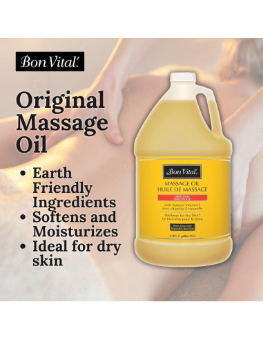 Aceite de Masaje Bon Vital Original 3.4 kg, Versátil y Hidratante
