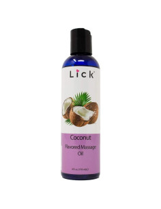 Aceite de Masaje Comestible Lick Sabor Coco 113.4 ml Vegano