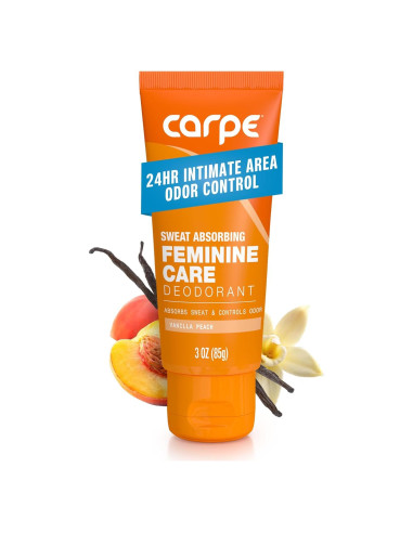 Desodorante Íntimo Carpe para Mujeres 100g pH Equilibrado Durazno