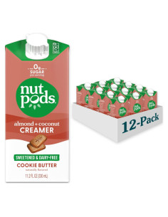Crema de Café Sin Azúcar Nutpods - 12 Paquetes de 11.2 oz
