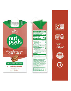 Crema de Café Sin Azúcar Nutpods - 12 Paquetes de 11.2 oz 2