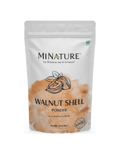 Polvo de Cáscara de Nuez Natural Mi Nature 227g Exfoliante