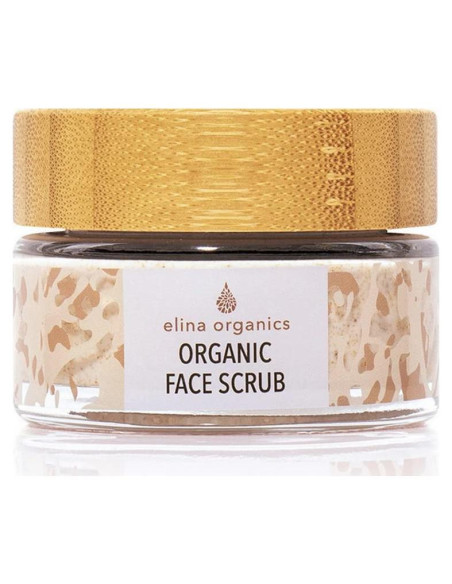 Exfoliante Facial Orgánico Elina 56g - Con Nueces y Aloe Vera