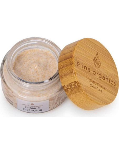 Exfoliante Facial Orgánico Elina 56g - Con Nueces y Aloe Vera