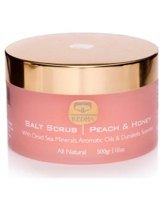 Exfoliante Corporal KEDMA Sal del Mar Muerto 510g Durazno y Miel