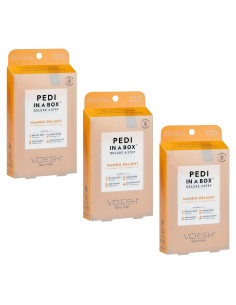 Kit de Pedicura VOESH Mango Delicia 4 Pasos - 3 Paquetes