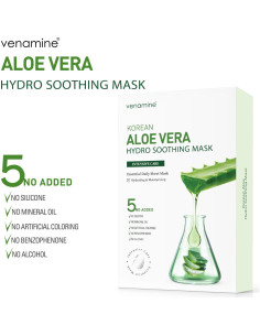 Mascarillas Faciales Hidratantes Venamine Aloe Vera 10 Hojas 2