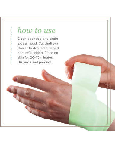 Lindi Skin Cooler Roll - Gel Hidratante Enfriador 10 cm x 152 cm
