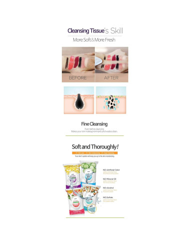 Toallitas Desmaquillantes Epielle Té Verde 60 Unidades Hipoalergénicas