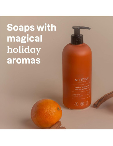 Jabón Líquido para Manos ATTITUDE 473 ml Naranja y Canela