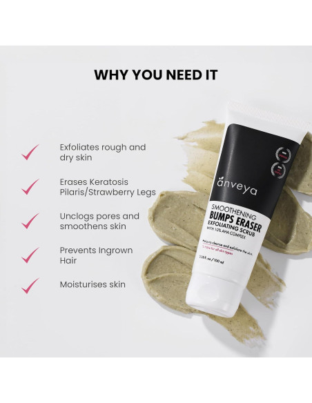 Exfoliante Corporal Suavizante Anveya 100ml - Piel Bultosa y Seca