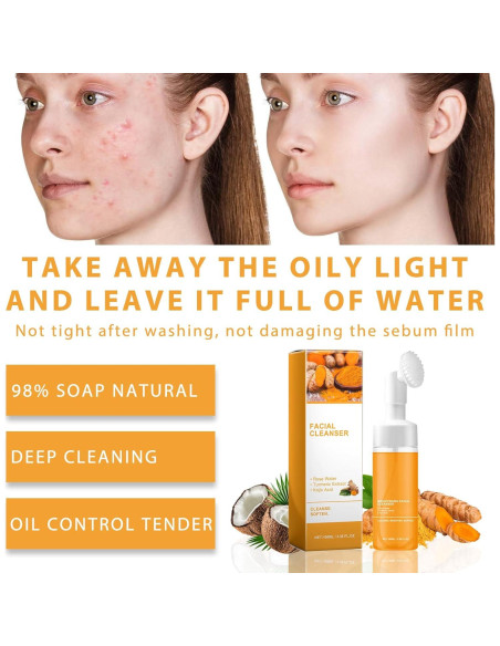 Juego de Limpieza Facial de Cúrcuma Hadaclub - 2 Piezas