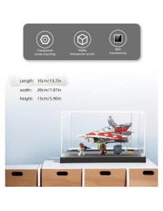 Caja de Exhibición Acrílica iCUANUTY para LEGO 75388 Jedi Bob 2