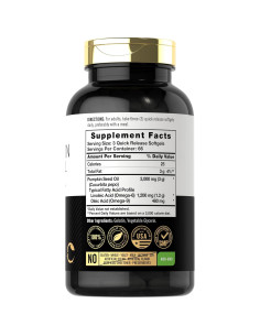 Aceite de Semilla de Calabaza Carlyle 3000mg 200 Cápsulas Blandas 2