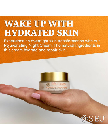Crema Nocturna Rejuvenecedora Sibu 28.35 g - Hidrata y Repara