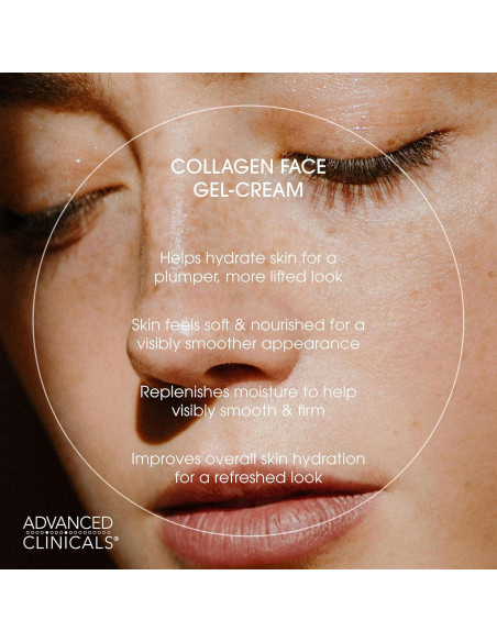 Gel-Crema Facial Hidratante Advanced Clinicals 59 ml Colágeno