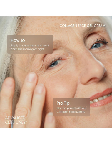Gel-Crema Facial Hidratante Advanced Clinicals 59 ml Colágeno