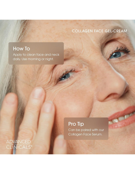 Gel-Crema Facial Hidratante Advanced Clinicals 59 ml Colágeno
