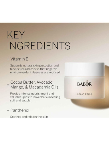 Crema de Argan Babor 238g - Hidratante Intensivo para Piel Seca