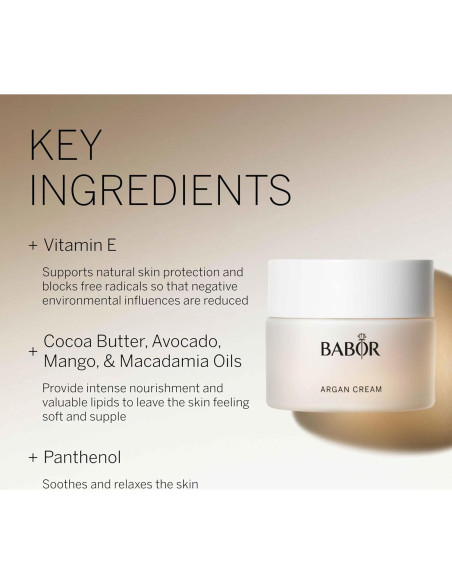Crema de Argan Babor 238g - Hidratante Intensivo para Piel Seca