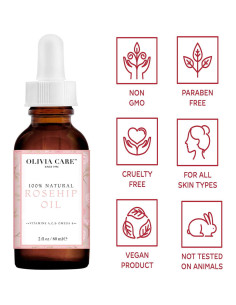Aceite Facial de Rosa Mosqueta Olivia Care 60 ml - Hidratante Natural 2