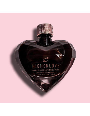 Pintura Corporal de Chocolate Negro HighOnLove 100ml Vegana