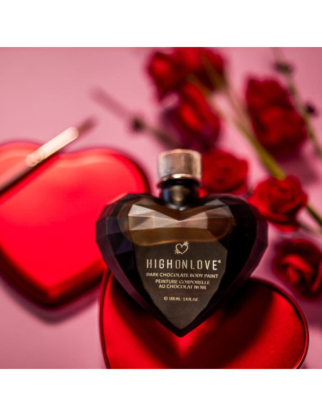 Pintura Corporal de Chocolate Negro HighOnLove 100ml Vegana