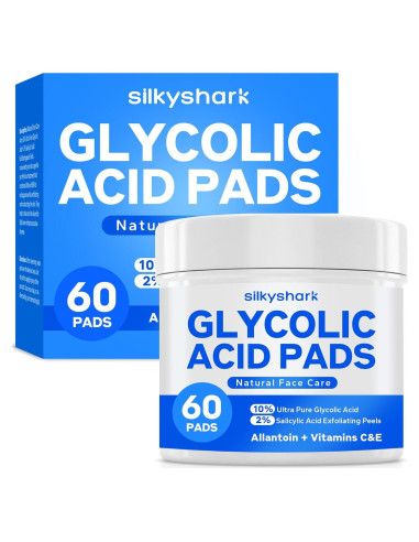 Almohadillas Exfoliantes SilkyShark 60 Unidades 10% Ácido Glicólico