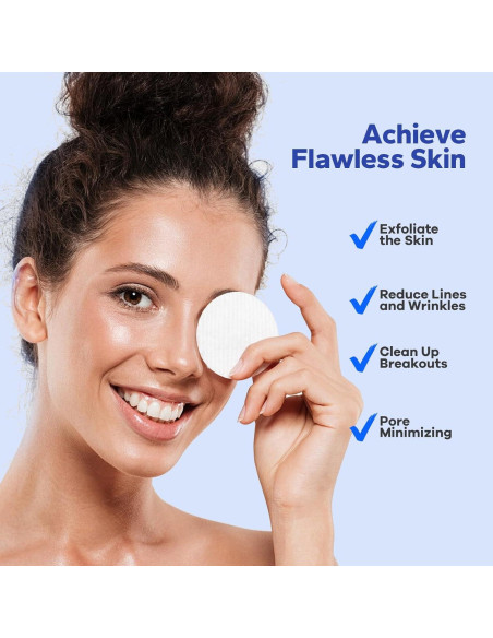 Almohadillas Exfoliantes SilkyShark 60 Unidades 10% Ácido Glicólico