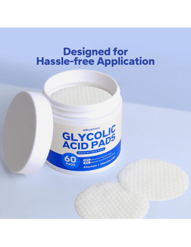 Almohadillas Exfoliantes SilkyShark 60 Unidades 10% Ácido Glicólico