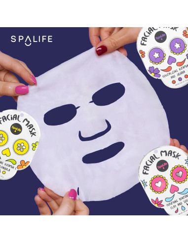 Paquete de 9 Máscaras Faciales SpaLife Día de Muertos - Hidratantes