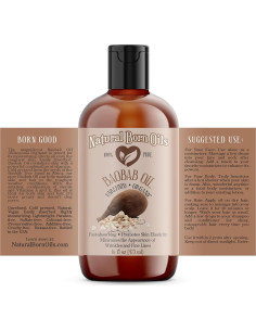 Aceite de Baobab Orgánico Natural Born Oils 425g Hidratante 2