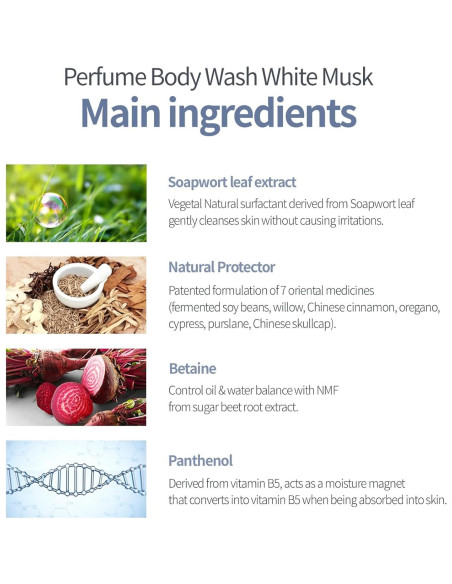 Gel de Ducha Almizcle Blanco TAENAM 500 ml Hidratante