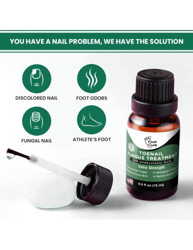 Solución Reparadora para Uñas de Pies FootCure 14.79 ml - 2 Paquete