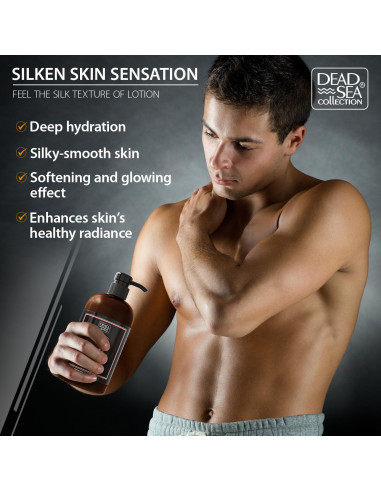 Loción Corporal Hidratante para Hombres Sándalo 500 ml - Mar Muerto