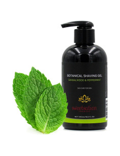 Gel de Afeitar Natural Argania 226g Sándalo y Menta