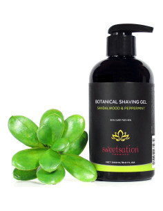 Gel de Afeitar Natural Argania 226g Sándalo y Menta 2