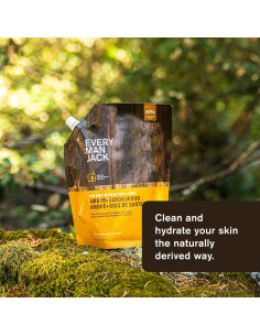 Gel de Ducha Every Man Jack Ámbar + Sándalo 1.36 kg - Hidratante 2